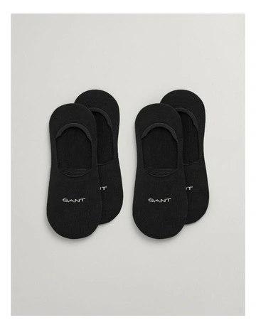 Invisible Socks 2 Pack in Black
