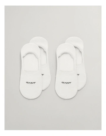 Invisible Socks 2 Pack in White