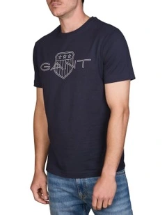 Logo Short Sleeve T-shirt in Evening Blue