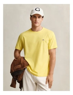 Regular Fit Shield T-Shirt in Banana Yellow