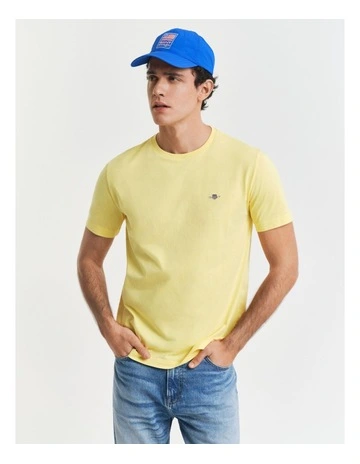 Regular Fit Shield T-Shirt in Banana Yellow