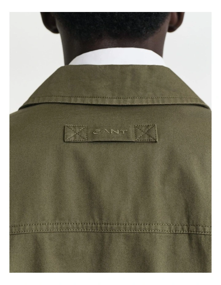 Cotton Windcheater Jacket in Juniper Green image 4