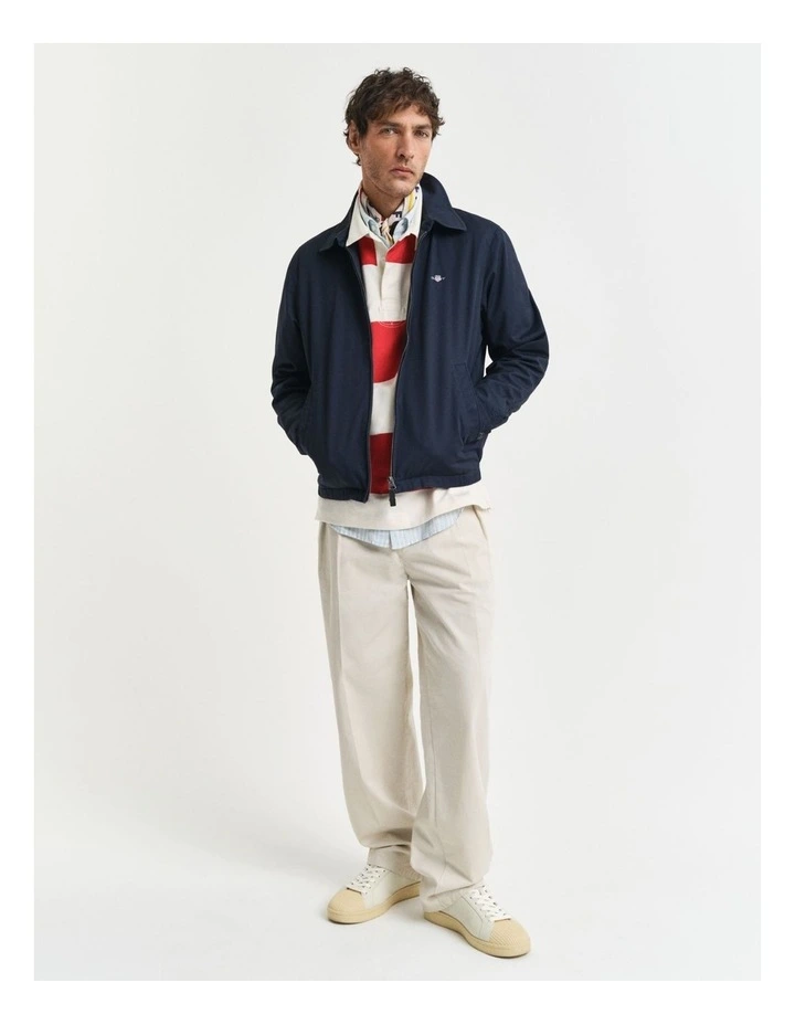 Cotton Windcheater Jacket in Evening Blue image 4