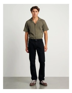 Flynn Straight Jeans in Black