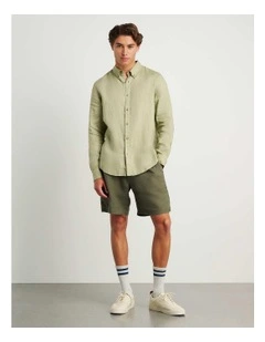 Cooper Linen Shirt in Green