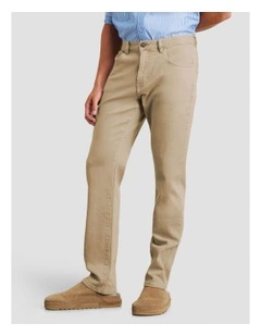 Flynn Garment Dye Jeans in Beige