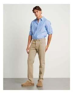 Flynn Garment Dye Jeans in Beige