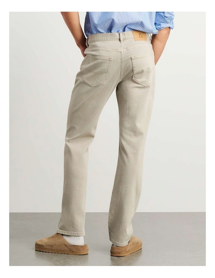 Flynn Garment Dye Jeans in Beige image 2