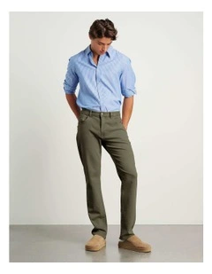 Flynn Garment Dye Jeans in Green