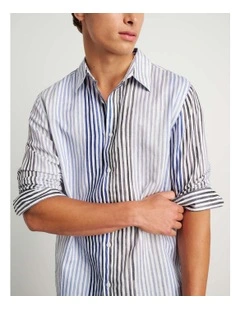 Cooper Paintly Stripe Shirt in Multi