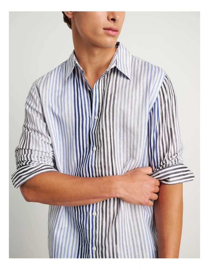 Cooper Paintly Stripe Shirt in Multi image 1