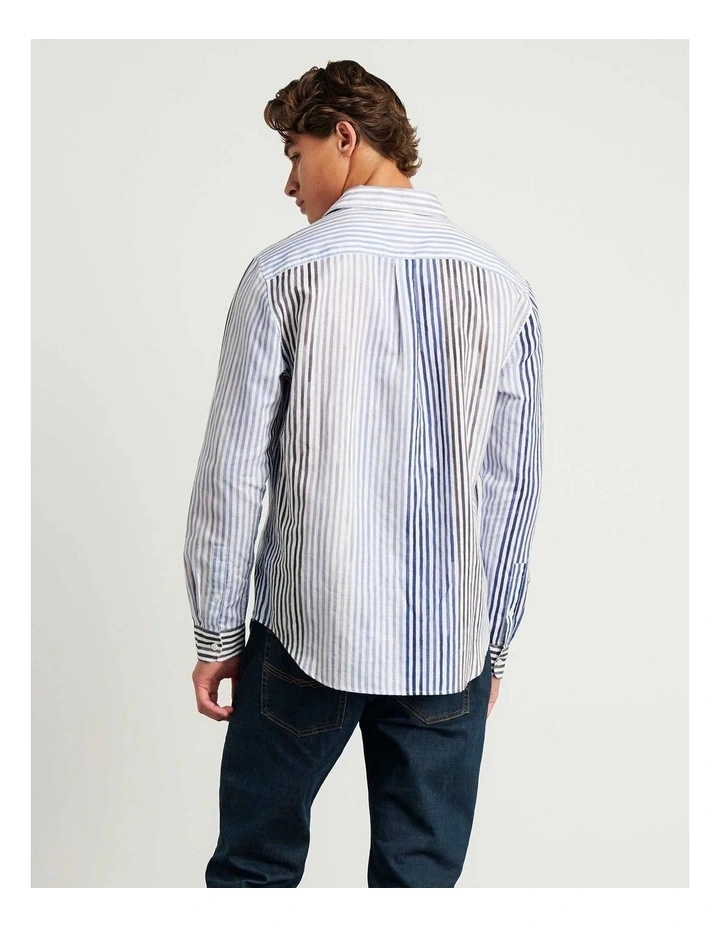 Cooper Paintly Stripe Shirt in Multi image 2