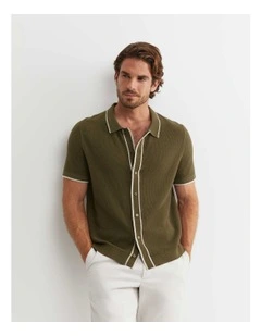 Supple Short Sleeve Shirt in Khaki