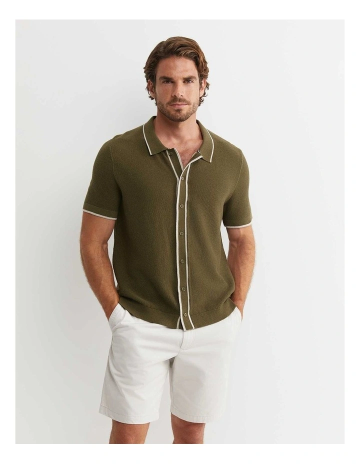 Supple Short Sleeve Shirt in Khaki