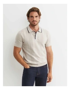Luka Short Sleeve Knit Polo