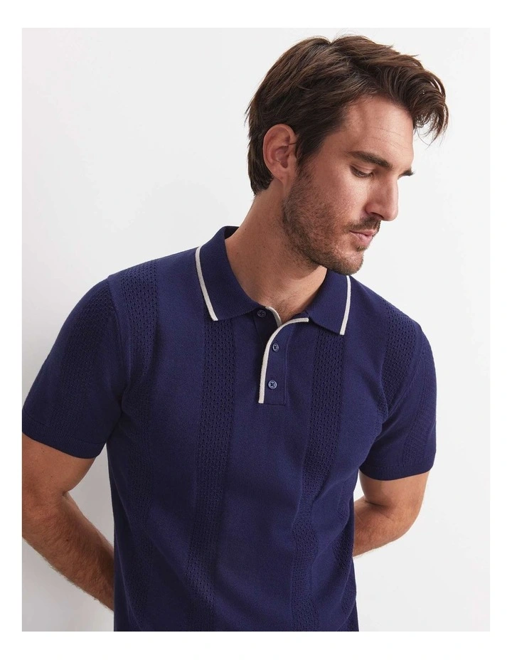 Luka Short Sleeve Knit Polo image 1