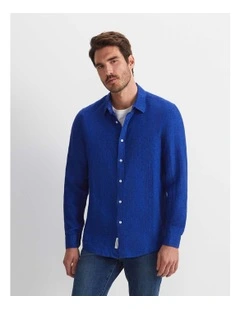 Linen Long Sleeve Delave Shirt