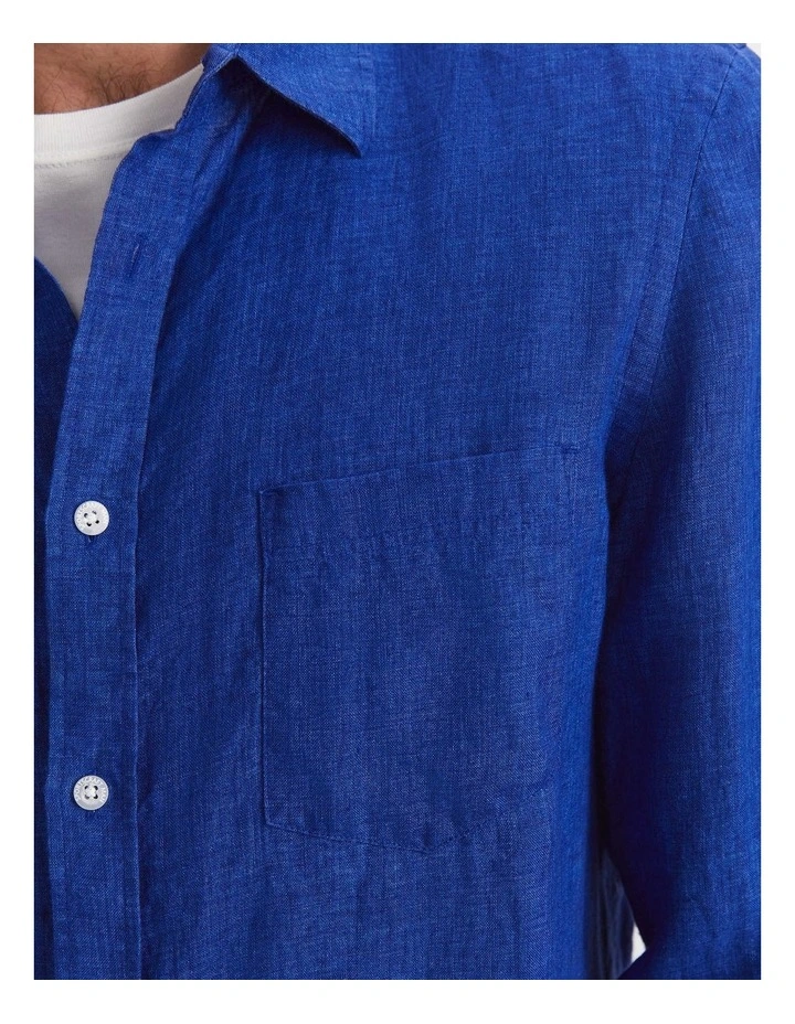 Linen Long Sleeve Delave Shirt image 4
