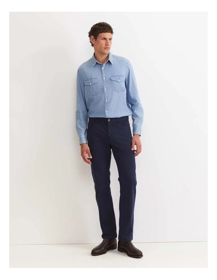Bedford Jean in Mid Blue image 3