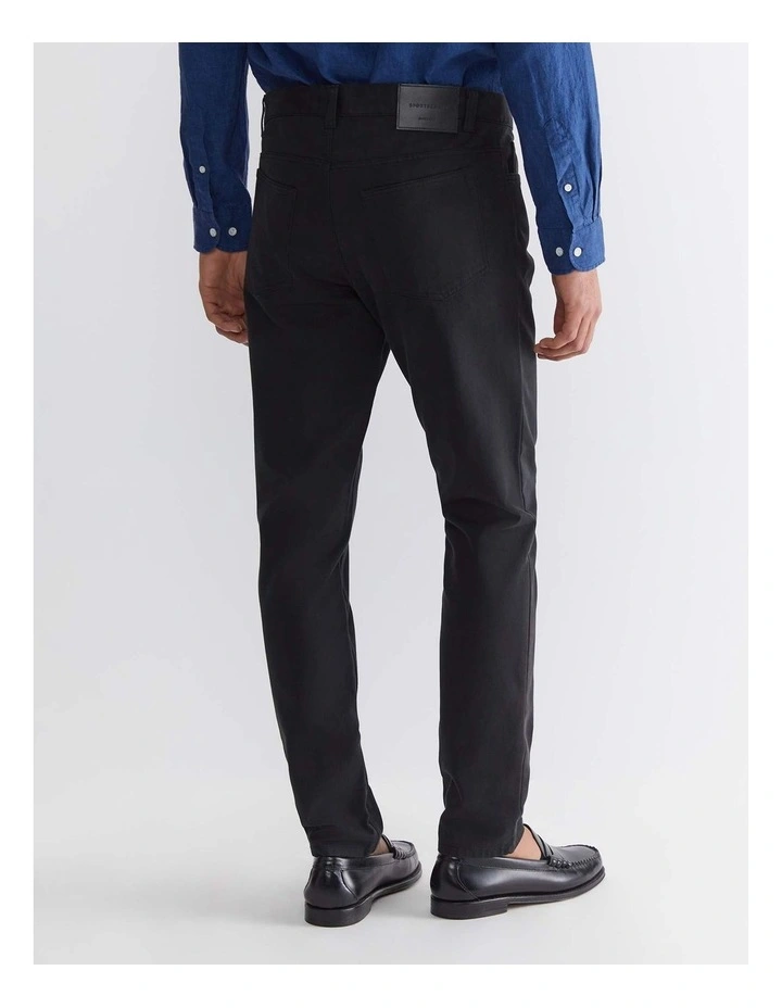 Tapered Bedford Jean in Black image 2