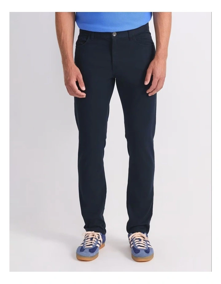 Tapered Bedford Jeans in Blue image 1