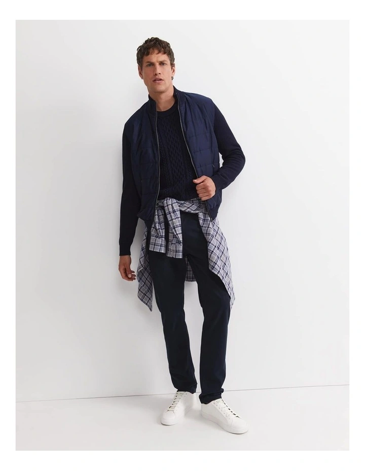 Tapered Bedford Jean in French Navy image 2