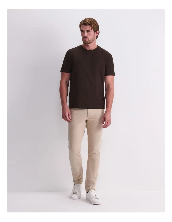 Tapered Bedford Jeans in Beige image 3