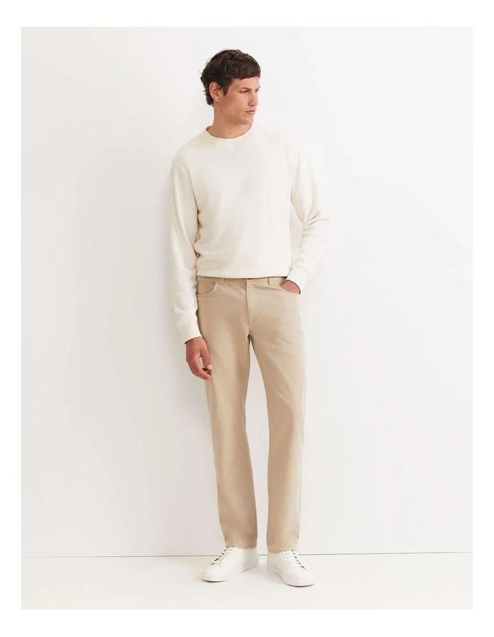 Tapered Bedford Jean in Sand image 3