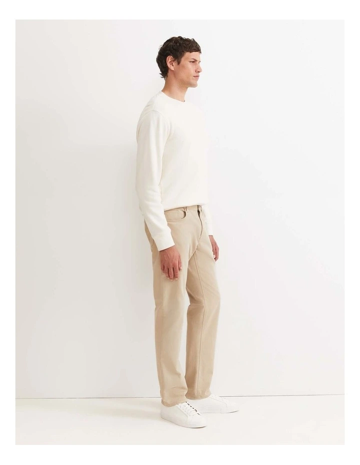Tapered Bedford Jean in Sand image 4