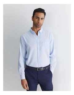 Oxford Long Sleeve Shirt in Frost Blue