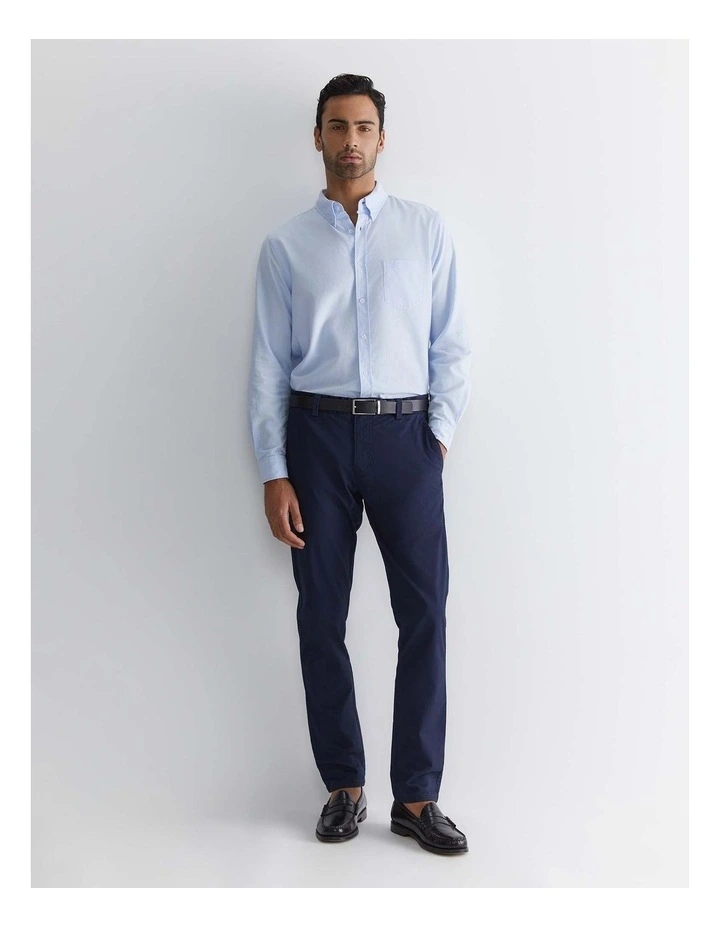 Oxford Long Sleeve Shirt in Frost Blue image 3