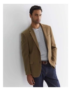 Italian Moleskin Blazer in Brown
