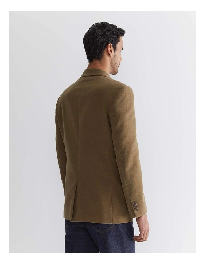 Italian Moleskin Blazer in Brown image 2