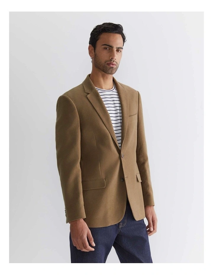Italian Moleskin Blazer in Brown image 4