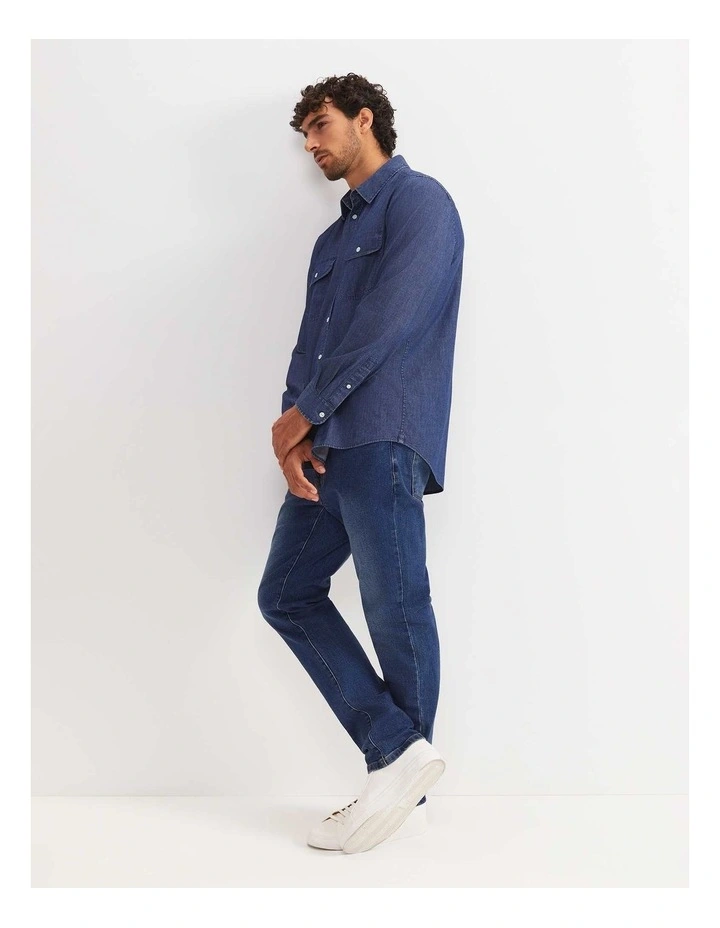 Long Sleeve Denim Shirt image 4