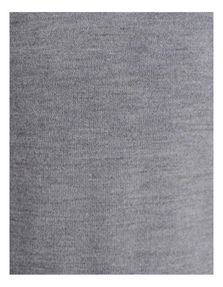 Merino V-Neck Knit in Grey image 6