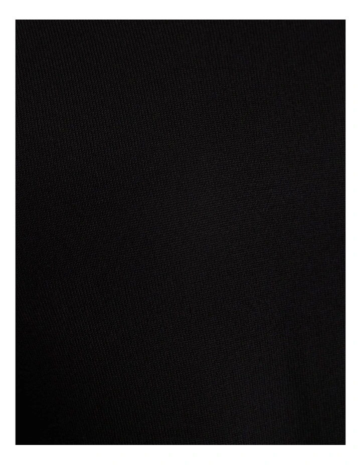 Merino Crew Neck Knit in Black image 6