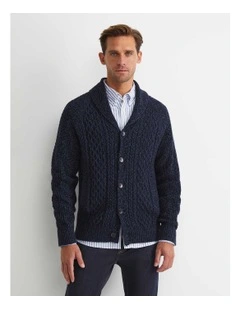 Joshua Cable Cardigan in Navy
