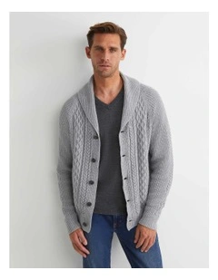 Joshua Cable Cardigan in Grey