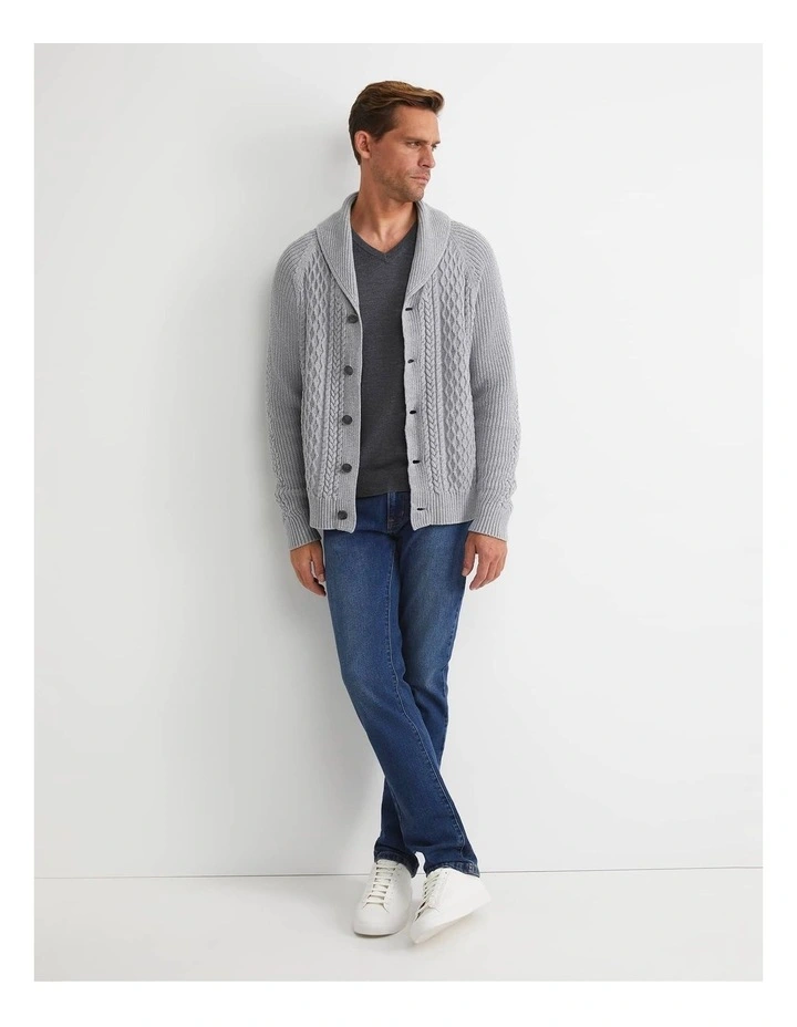 Joshua Cable Cardigan in Grey image 3