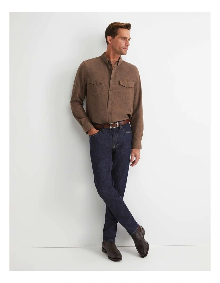 Jarron Long Sleeve Shirt in Cafe Melange image 3