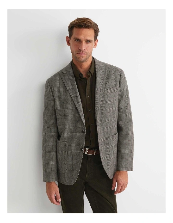 Tilbury Check Item Jacket in Grey image 1