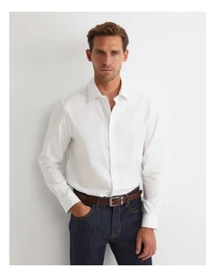 Emile Long Sleeve Dress Shirt in White