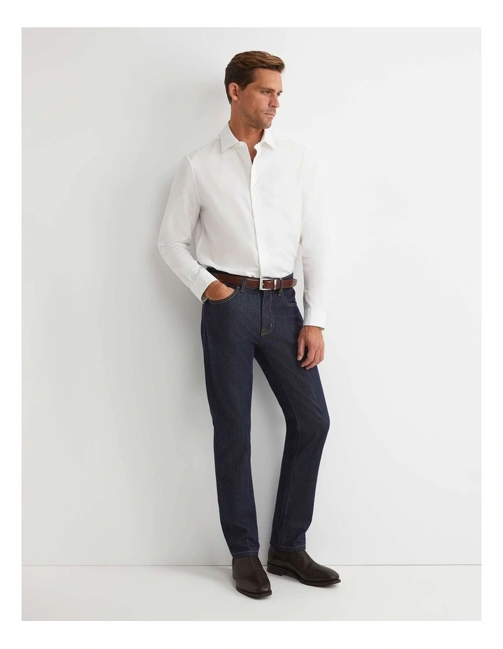 Emile Long Sleeve Dress Shirt in White image 3