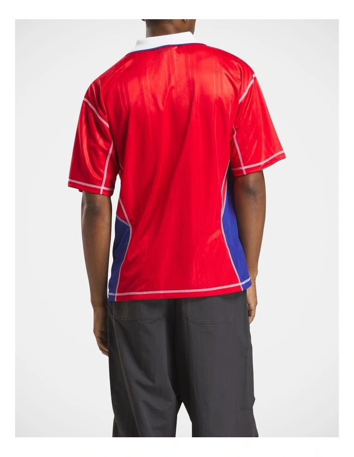 Obey Jersey Tops In Vector Red image 2