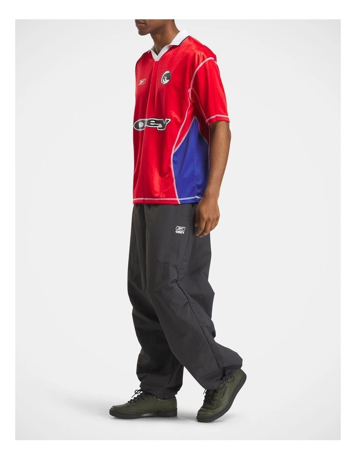 Obey Jersey Tops In Vector Red image 3