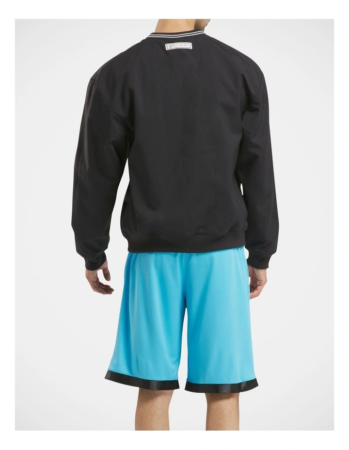 Cl Uniform Lined Woven Crew in Black image 2