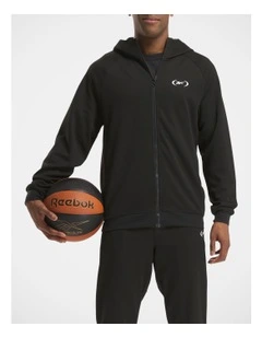 Reebok Hoopwear Full Zip In Black