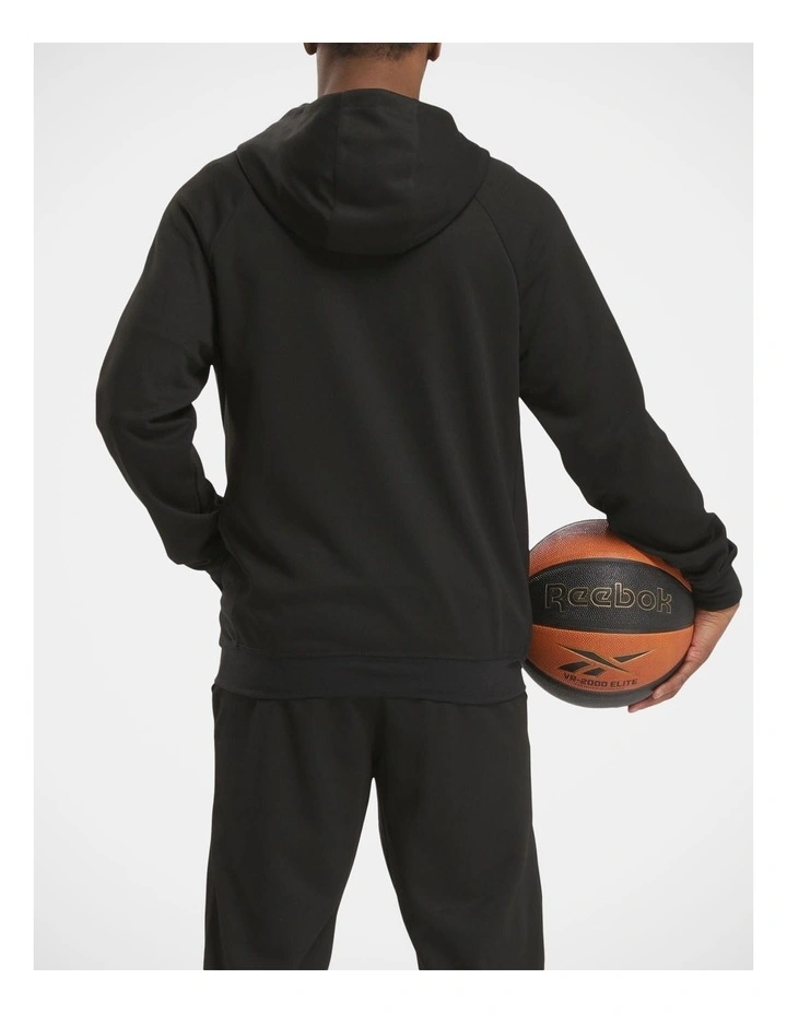 Reebok Hoopwear Full Zip In Black image 2