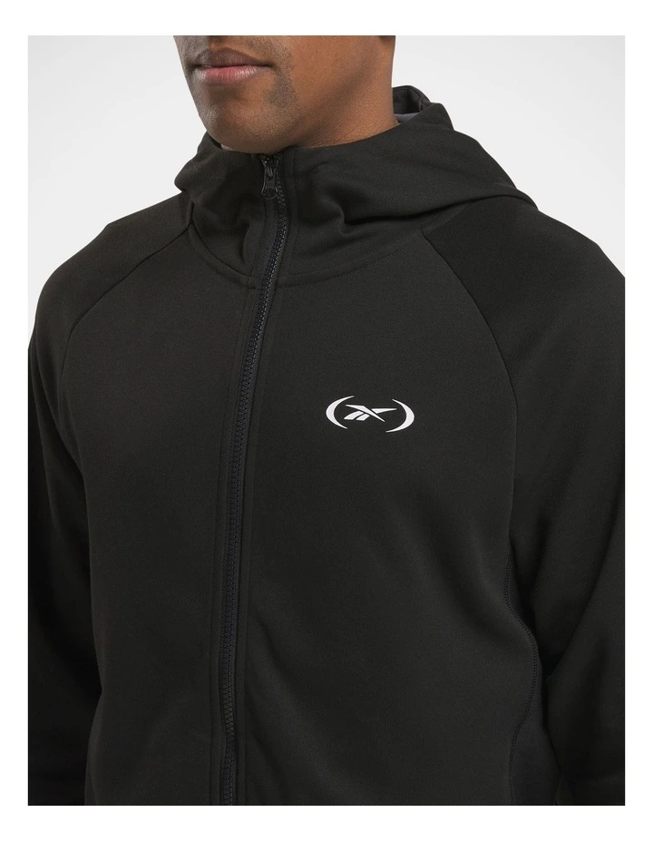 Reebok Hoopwear Full Zip In Black image 4